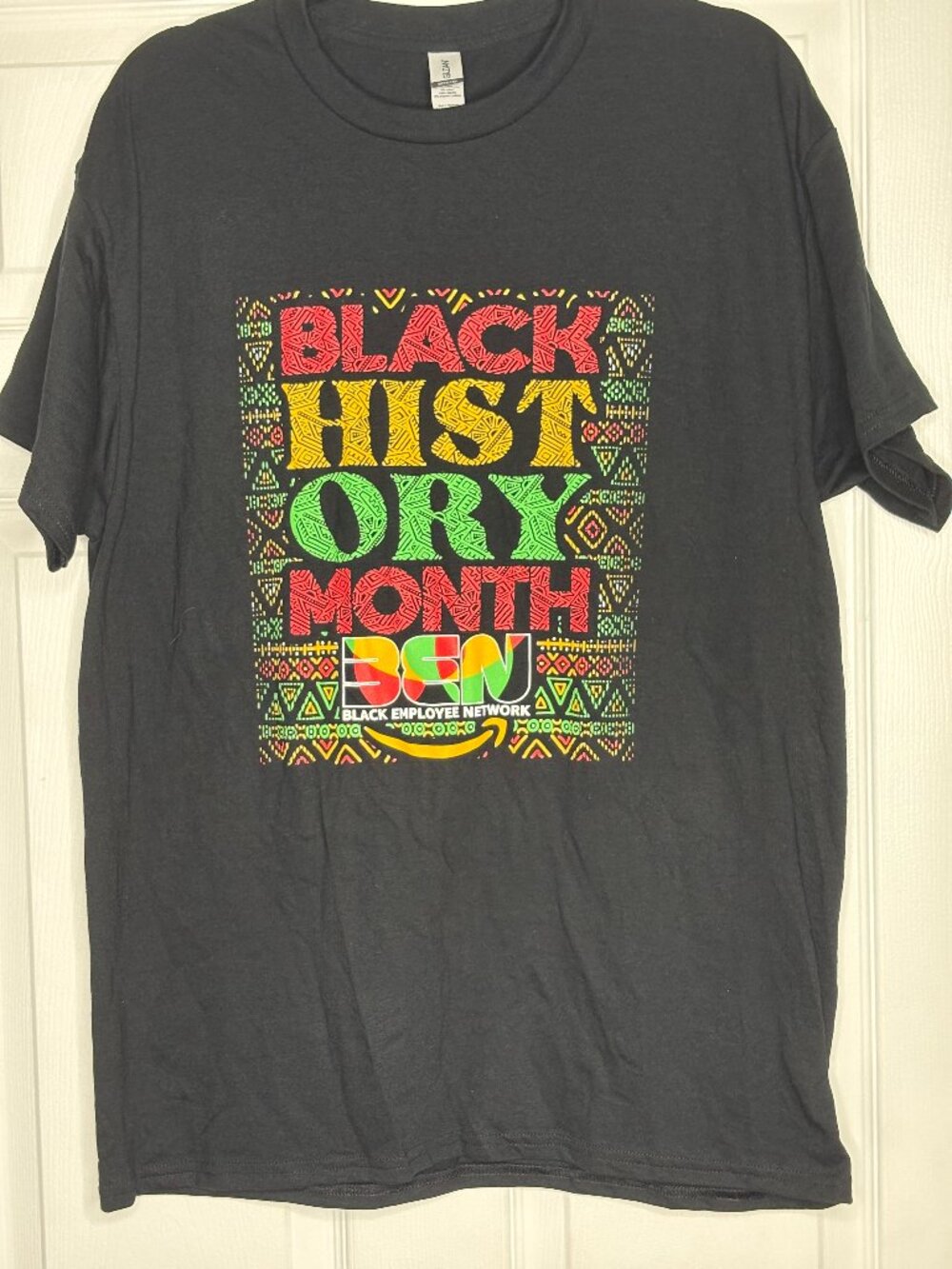 Gildan DryBlend Black History Month Graphic T-Shirt Large